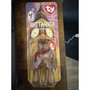 New Ty Britannia The Bear With Tush Tag Errors 1999 Vintage